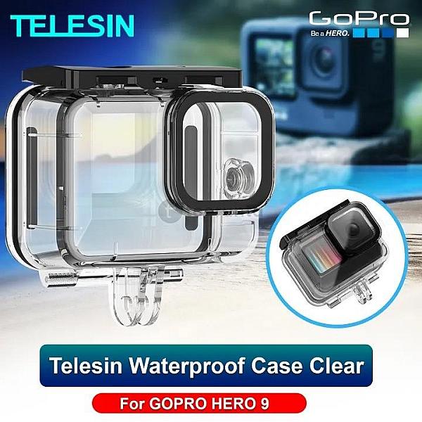 Telesin Waterproof Case For Gopro Hero 9 Protective Housing Cover Clear Hero 10
