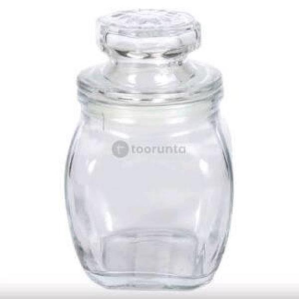 Glass Jar With Lid Flower 225 Ml