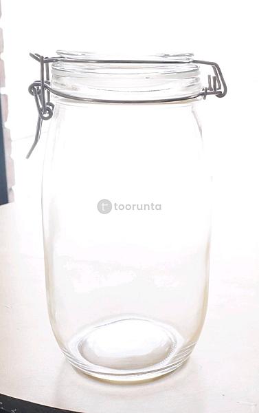 Clear Glass Jars W/ Locking Lids 750 Ml