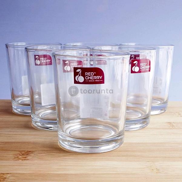 Whiskey Glass (Set Of 6) Red Cherry- 70085