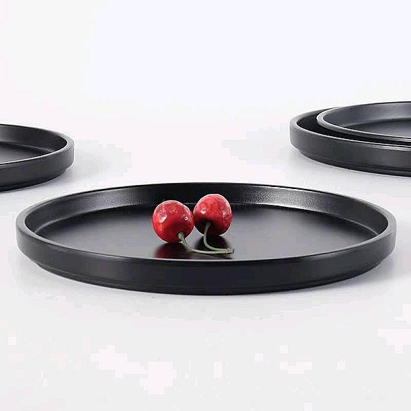 Nordic Style Round Ceramic Flat Plate 10″