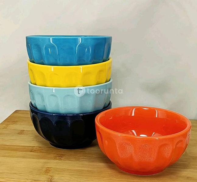 Ribbed Latte Bowl 5.5″ (Pack Of 5)