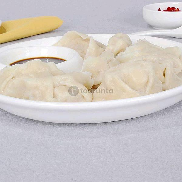 Melamine Momo Plate With Side Sauce Bowl (Pack Of 4)