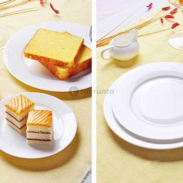 Melamine Dinner Plate (Pack Of 6) White 10″