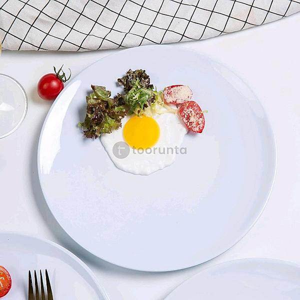 Melamine Dinner Plates – 6pcs 10.5 Inches Dinnerware Set For Break-resistant, White