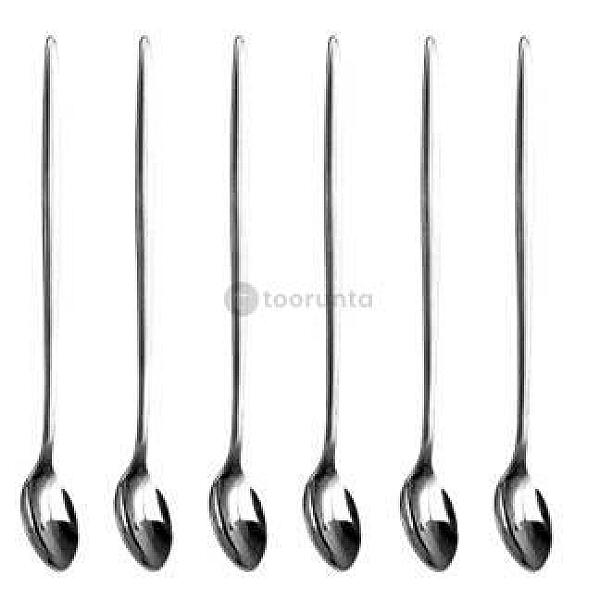 Long Latte Spoons – Stainless Steel (Pack Of 6)