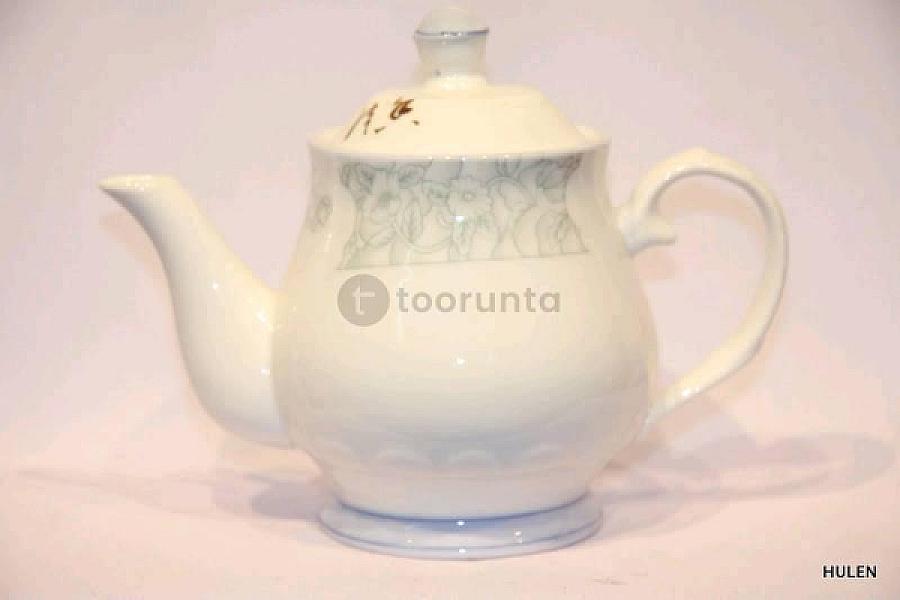 White Ceramic Teapot