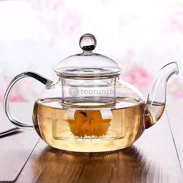 Pyrex Glass Teapot With Removable Glass Infuser | 600 Ml
