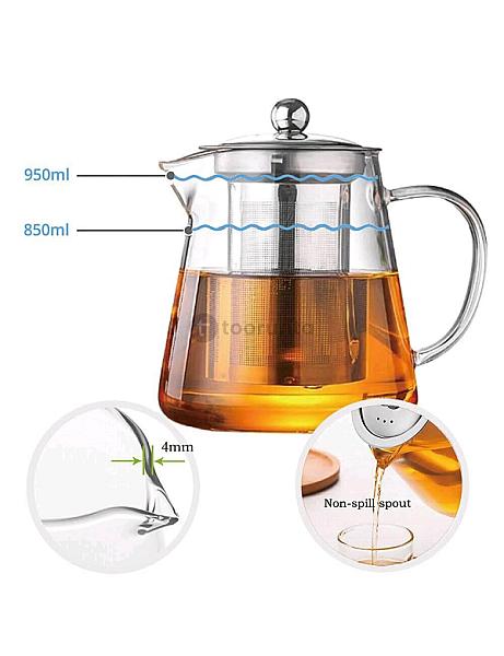 Pyrex Glass Teapot 950ml