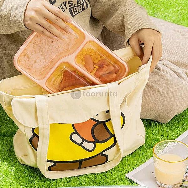 Eco-friendly Bento Box | Reusable Lunch Container With 3 Dividers