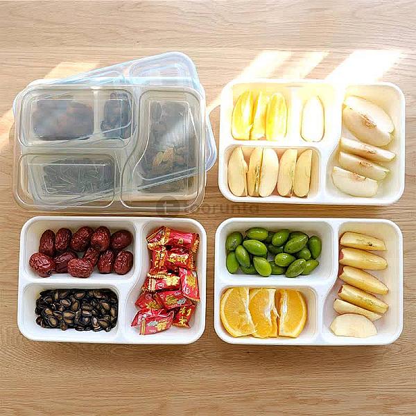 Eco-friendly Bento Box | Reusable Lunch Container With 3 Dividers