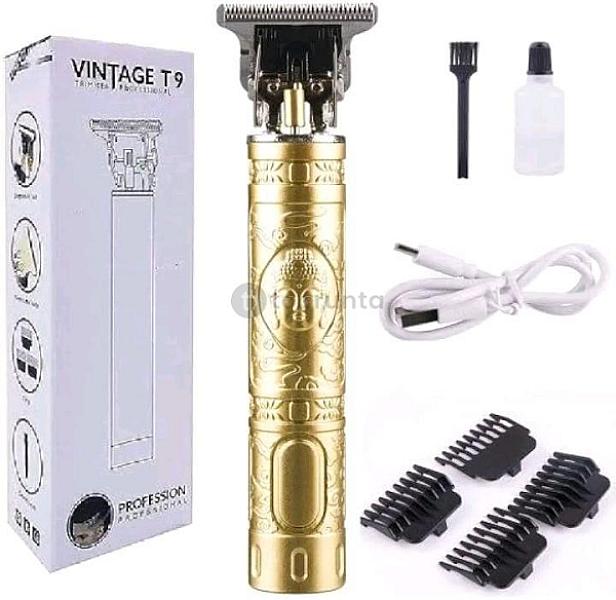Vintage T9 Rechargeable Professional Electric Trimmer Plastic Body For Men