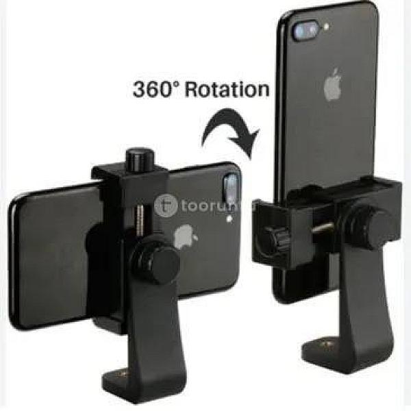 360° Mobile Holder For Tripod Camera Stand Clip Bracket Monopod Mount Adapter For Mobile Phone