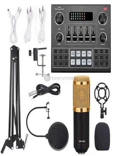 Bm800 Condenser Microphone Set With V9 Sound Card