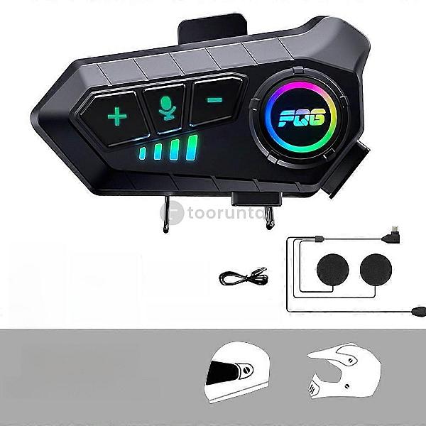 Bt12 On-ear Helmet Wireless Earphone Bluetooth Calling And Music With Mic
