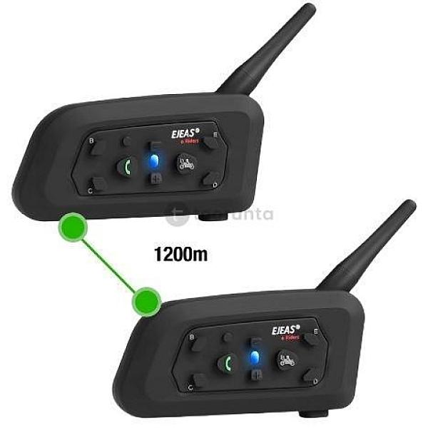 Ejeas V6 Pro Full Duplex Intercom Helmets Bluetooth Intercomunicador Para Casco De Moto Wireless Intercom System For Motorcycle