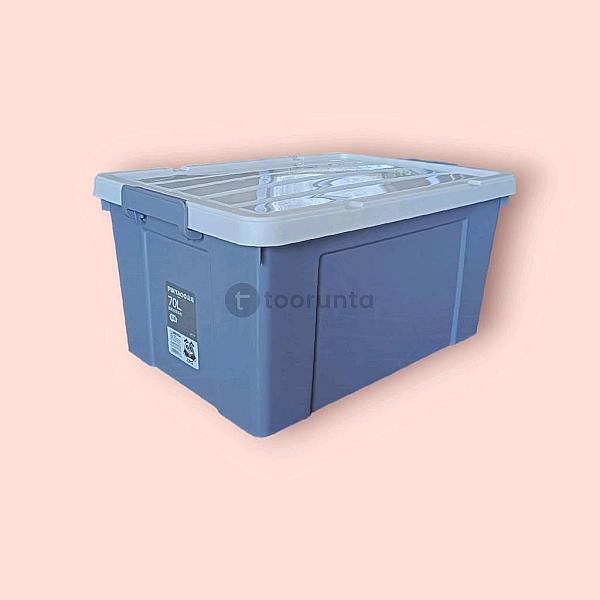 Stb-174 | Jumbo Reinforced Storage Box With Handle | 70l (64×44.6×31.3 Cm)