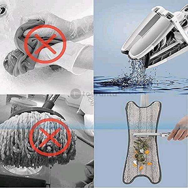 X-type Flat Floor Mop 360 Degree Hand-free Household Lazy Mop