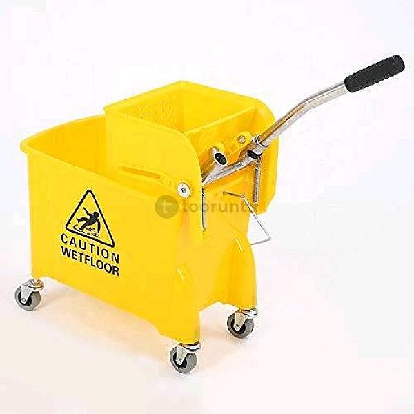 Single Bucket Mop Wringer Trolley Heavy Duty (20 Liter)