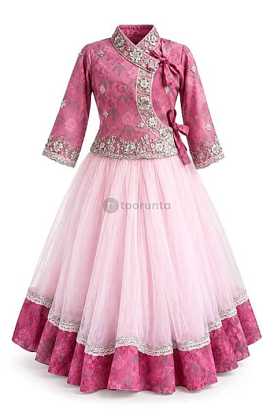 Princess Dress With Dhaka Cholo