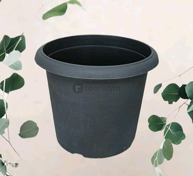 Poly Garden / Plastic Flower Pot Round – Pfp-y-203 : 21.7 Cm Diameter X 20 Cm Height