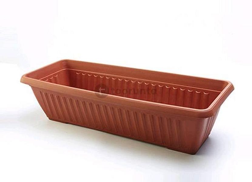 Poly Garden / Rectangular Plastic Flower Pot (Medium)