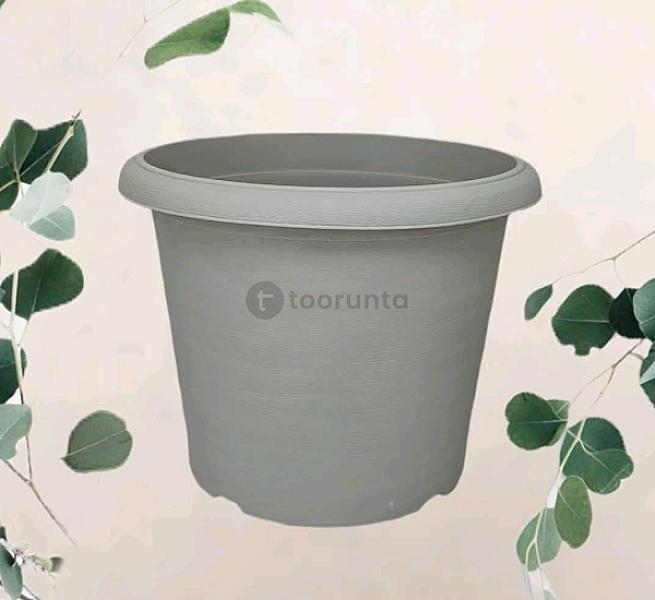 Poly Garden / Plastic Flower Pot Round – Pfp-y-204 : 26.3 Cm Diameter X 23 Cm Height