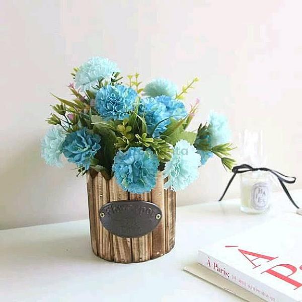 Artificial Flower Wood Fence (Fld-5)