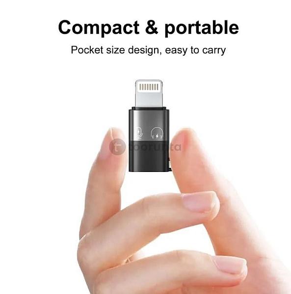Type C To Lightening Audio Connector For Mic