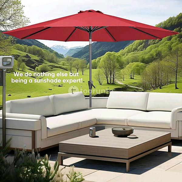 Bali Outdoor Umbrella With Push Button Tilt And Crank | 093-895