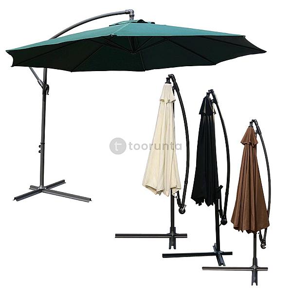 Sombrilla Garden 3m Hanging Banana Patio Garden Umbrella Parasol