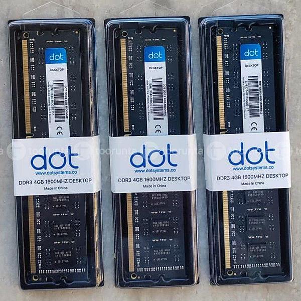 Ram Desktop Ddr3 4gb 1600mhz Dot