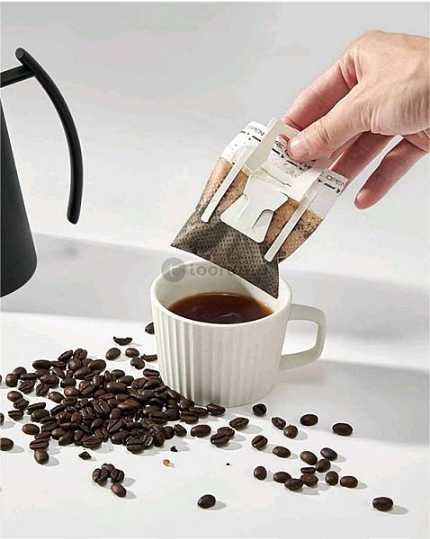 Zen Coffee Filter Bag, Non-woven Fabric 50pcs Disposable White Drip Filter Bag, For Camping Traveling Home Making Coffee Cafe